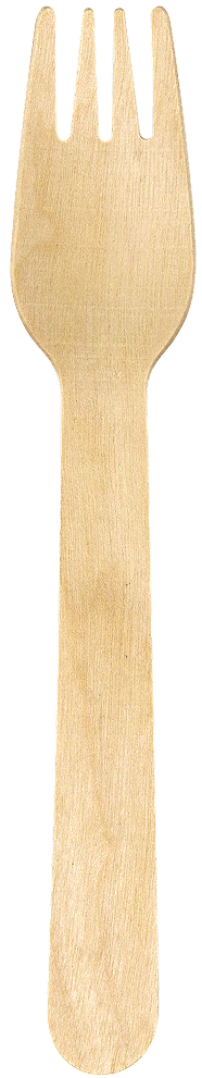 Forchetta ecologica in legno